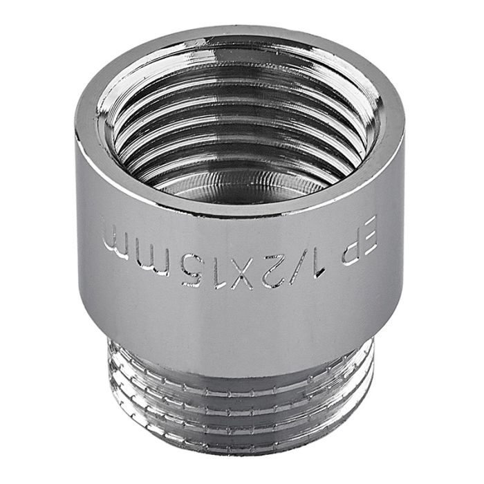 Подовжувач Europroduct EP.E015.Chr - 1/2"MF-15мм хром (EP6122)