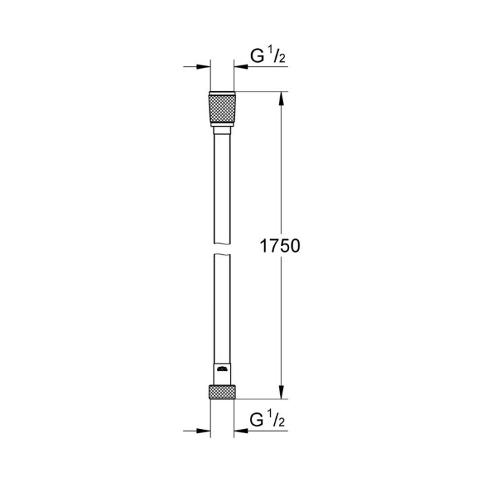 Душовий шланг Grohe Silverflex TwistStop 1750мм (28388001)