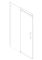 Двері в нішу Koer SR SD01-140x200-TR-01 прозоре скло Easy Clean 8мм, хром (KR5380)