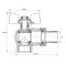 Кран з американкою 1/2" (Koer KR.228.W) кутовий білий (KR0099)