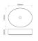 Раковина накладна MIXXUS PREMIUM ELLIPSE-0104 MARBLE 550х415х140mm (MP6554)