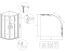 Душова кабіна без піддону Koer SR SC04-90x90x195-TR-07 прозоре скло Easy Clean 5мм, графіт (KR5362)