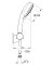 Душовий набір з тримачем, 3 режими струменю Grohe New Tempesta Cosmopolitan (27584002)