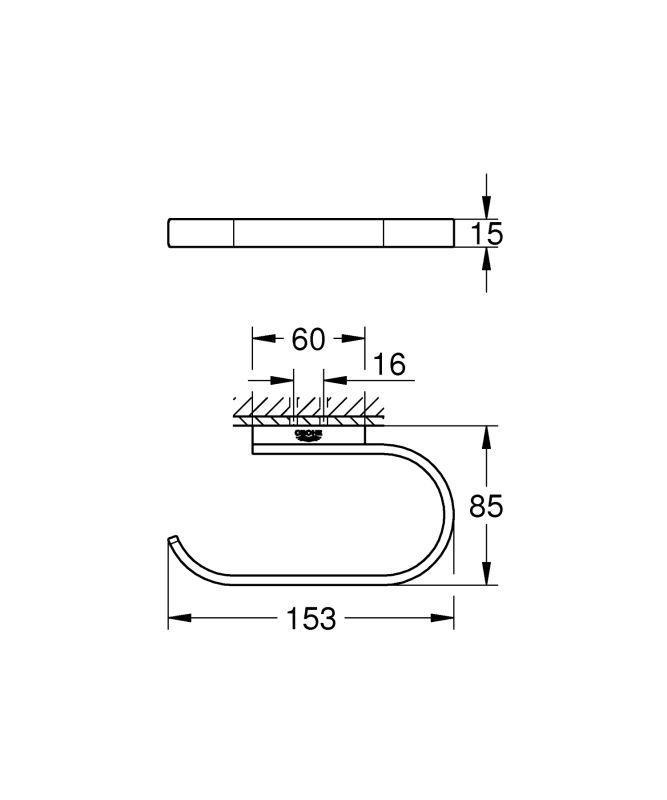 Тримач для туалетного паперу Grohe Selection (41068000)