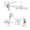 Прихована душова система з RSH SmartActive 310 Cube Grohe Grohtherm SmartControl (1039980000)