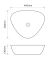 Раковина накладна Mixxus Premium WAVE-0104 MARBLE 460х420х130mm (MP6534)