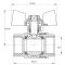 Кран кульовий Koer 3/4" ГГМ (KR.217.B) синій (KR2720)