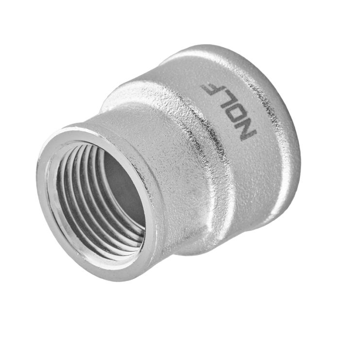 Муфта редукційна Nolf NFC.C0610-N-1"x1/2" нікельована (NF3076)