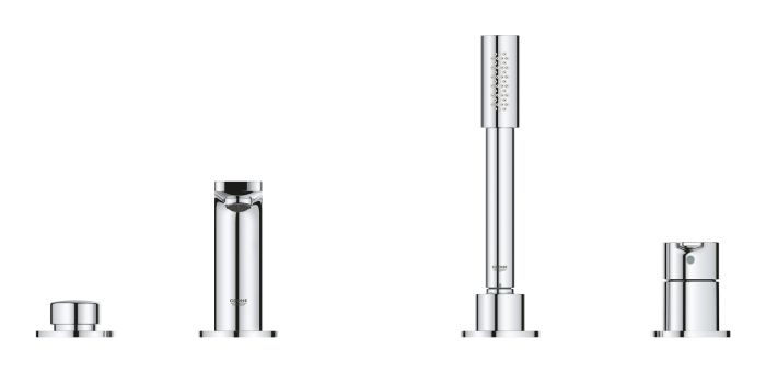 Одноважільний змішувач для ванни на 4 отвори Grohe Lineare (19577001)