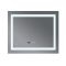 Дзеркало Mixxus WARM MR02-80x80 з Led Touch, Anti-fog, димером, регулятором яскравості, годинником (MI6934)