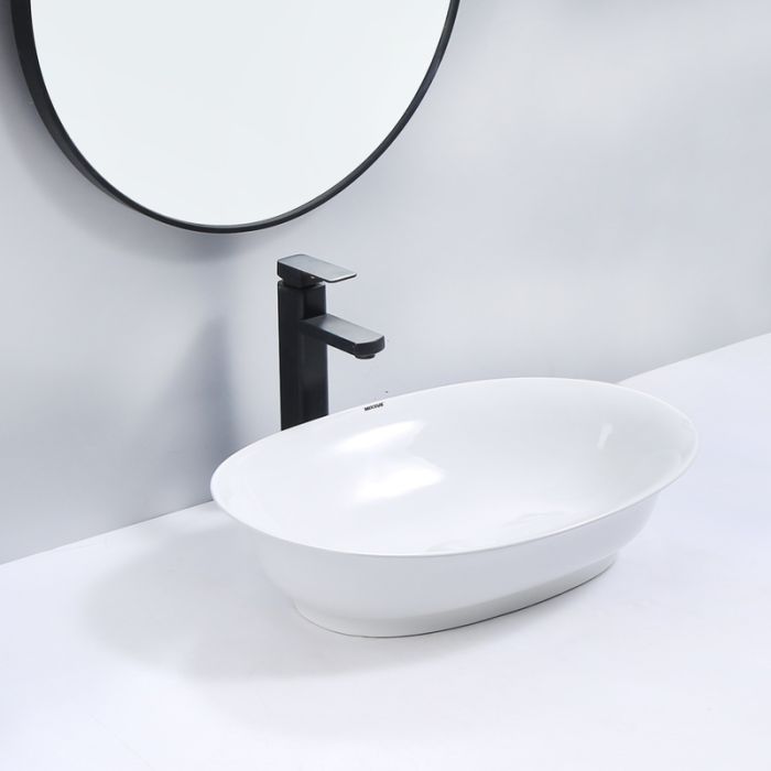 Раковина накладна Mixxus Premium ELLIPSE-0103 550х390х140mm (MP6553)