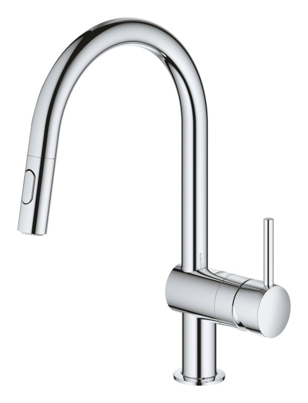 Змішувач для кухні з висувним виливом Grohe Minta (32321002)