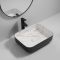 Раковина накладна MIXXUS PREMIUM DIVERSE-0110 MARBLE-BLACK 500х390х130mm (MP6517)