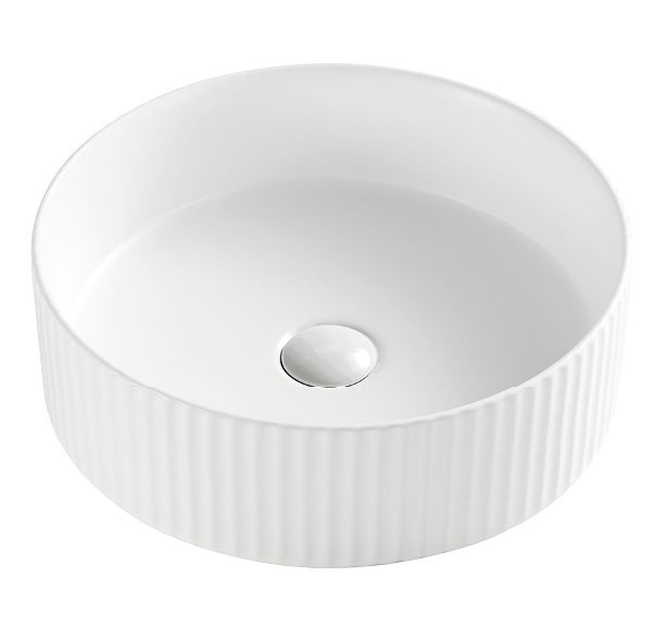Умивальник накладний керамічний Mixxus Premium Wave-0101 400x400x125mm (MP6491)