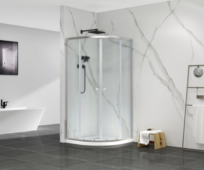 Душова кабіна без піддону Mixxus Premium DIVERSE SC01-90x90x195-TR Chrome прозоре скло 5мм (MI6859)