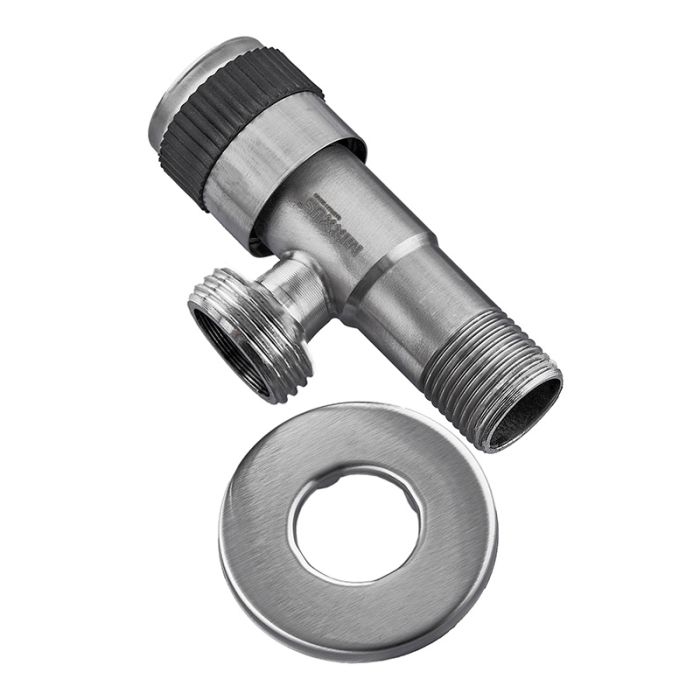 Кран для підключення сантехприладів Mixxus VAL-05-1/2x3/4 з нерж. сталі SUS304 (MI6027)