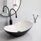 Раковина накладна Mixxus Premium WAVE-0105 WHITE-BLACK 620х360х160mm (MP6558)