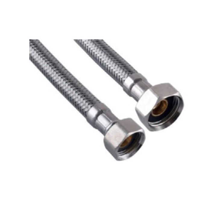Гнучке підведення Zerix ZHN-02-FF1/2"-200 (нейлонове обплетення, гайки нерж) (ZX5145)