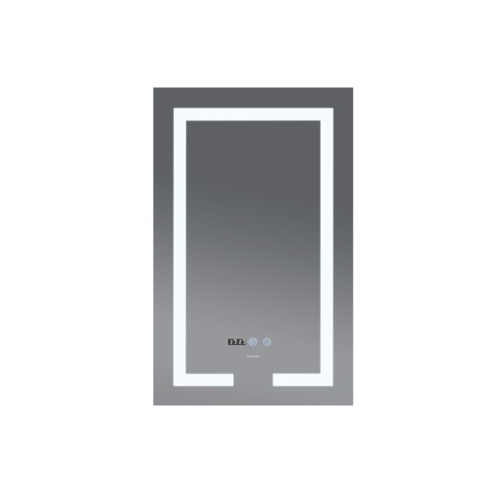 Дзеркало Mixxus HARD MR06-50x80-CASE з Led Touch, Anti-fog, димером, регулятором яскравості, годинником (MI6657)