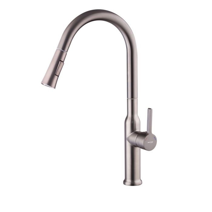 Змішувач для кухні з висувним виливом Mixxus Premium PULL 014 GRAPHITE (MI6959)