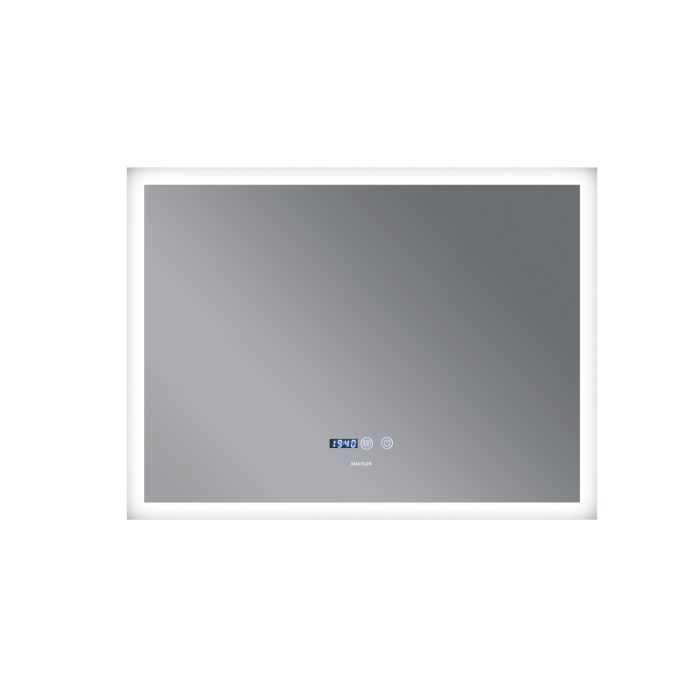 Дзеркало Mixxus FLAT MR04-80x60 з Led Touch, Anti-fog, димером, регулятором яскравості, годинником (MI6928)