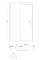 Двері в нішу Koer SR SD01-120x200-TR-02 прозоре скло Easy Clean 8мм, нікель (KR5379)