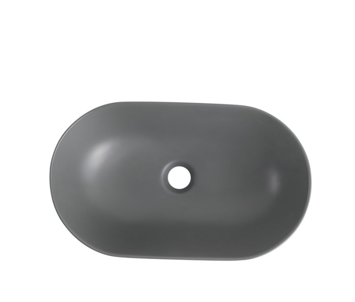 Раковина накладна Mixxus Premium ELLIPSE-0109 GRAY 500x300x140mm (MP6653)