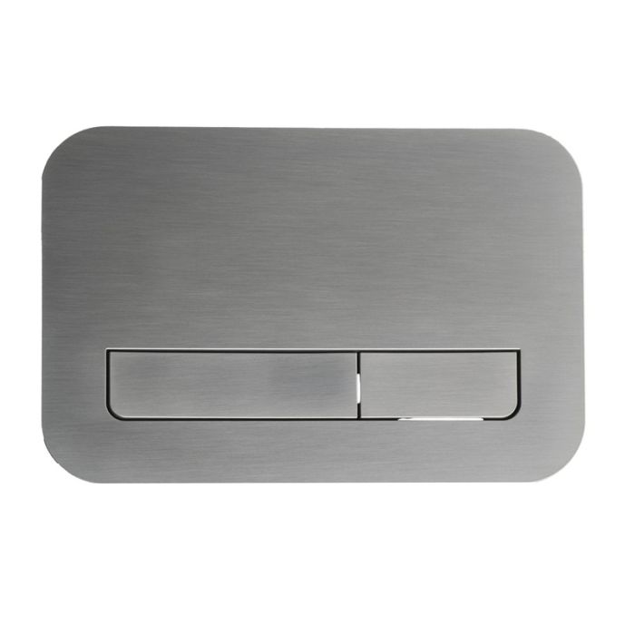 Панель змиву Koer KT-0609-07 240x160x7mm пластикова, кнопка лінійна (колір графіт) (KR6133)