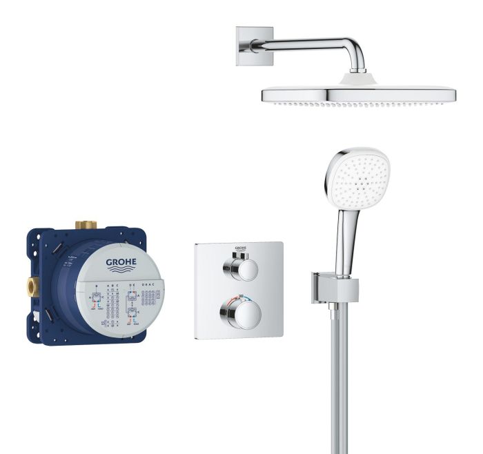 Душова система прихованого монтажу з термостатом Grohe Grohtherm (34871000)
