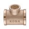 Трійник редукційний Koer KF.T100610F.WN - 1"х1/2"х1" FFF без нікелю (MX1530)