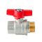 Кран кульовий ГШМ Koer Extreme KE.218-25 - 1" FM ручка "метелик" червона (KR5761)