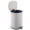 Відро для сміття з плавним закриттям овальне Zerix Prime-TC0105 White 5л колір білий (ZX5901)