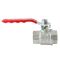 Кран кульовий ГГВ Koer Extreme KE.214-25 - 1" FF ручка "важіль" червона (KR5746)