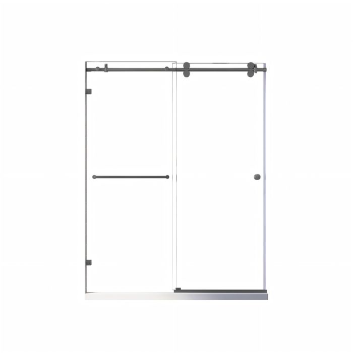 Двері в нішу Koer SR SD06-140x220-TR-07 прозоре скло Easy Clean 8мм, графіт (KR5369)
