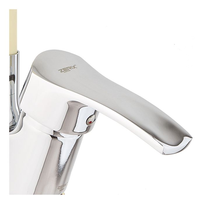Кухонний змішувач із силіконовим виливом Zerix YUB 279 Reflector Ivory (ZX4977)