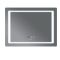 Дзеркало Mixxus STYLE MR03-90x70 з Led Touch, Anti-fog, димером, регулятором яскравості, годинником (MI6007)