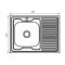 Мийка кухонна Zerix Z8060L-06-160MD (micro decor) (ZS0603)