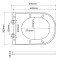 Унітаз підвісний Mixxus Premium ELLIPSE-0309-T1 GRAY 530x360x350mm система змиву TORNADO 1.0 (MP6655)