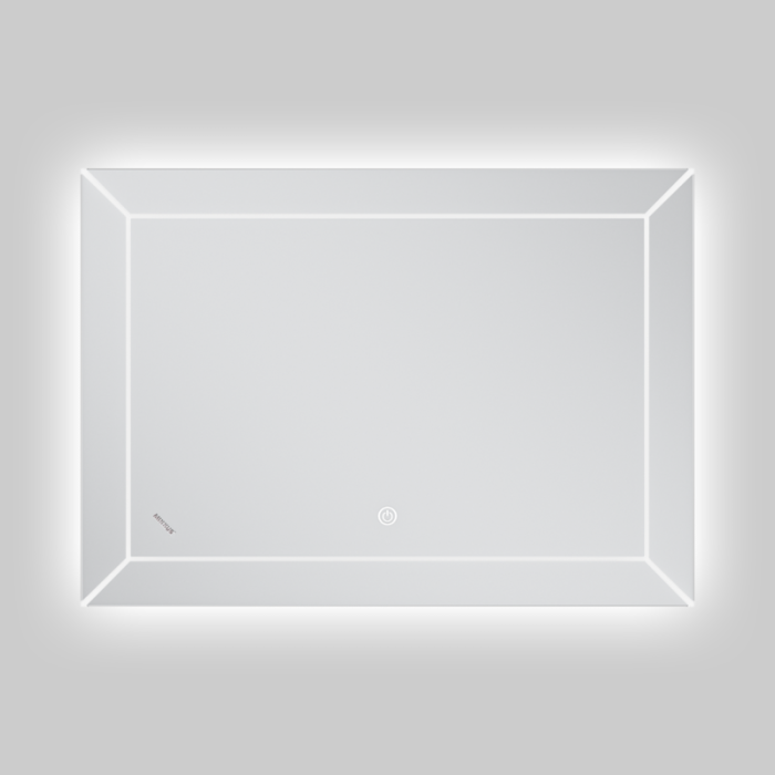 Дзеркало Mixxus Premium CUBIC MR14-70x50-Reverse з Led Touch, Anti-fog, димером, регулятором яскравості (MP6647)