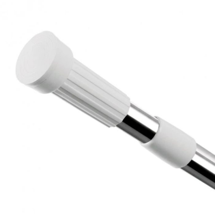 Штанга для шторки телескопічна пряма Mixxus CRS-140x260 140cm-260cm (нержавіюча сталь) (блістер) (AC0654)