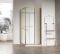 Душова кабіна без піддону Koer SR SC09-90x90x200-R-TR-12 прозоре скло Easy Clean 6мм Матове золото (KR5771)