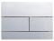 Панель змиву Koer KT-0603-01 240x160x10mm пластикова, кнопка лінійна (колір хром) (KR5319)