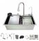 Мийка багатофункціональна Zerix ZH7546-SET-07 Decor SS Color з вбудованим змішувачем з нерж. сталі (ZM5598)