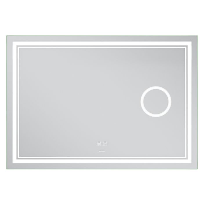 Дзеркало Mixxus Premium QUADRO MR20-100x70 з Led Touch, Anti-fog, димером, регулятором яскравості, лінзою (MP6622)