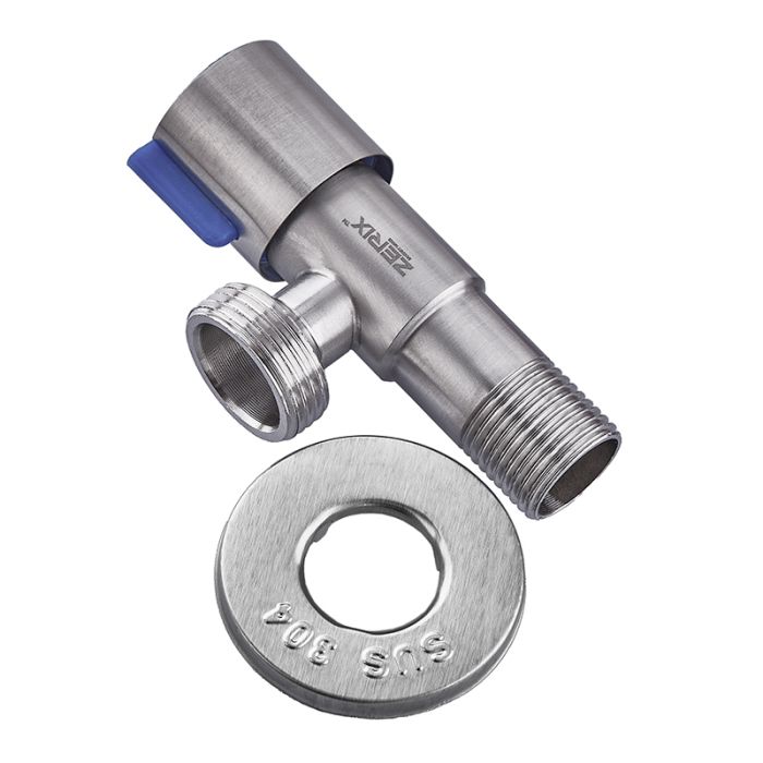 Кран для підключ. сантехприл. Zerix VAL-03-1/2x3/4 з нерж. ст.SUS304 (ZX4799)