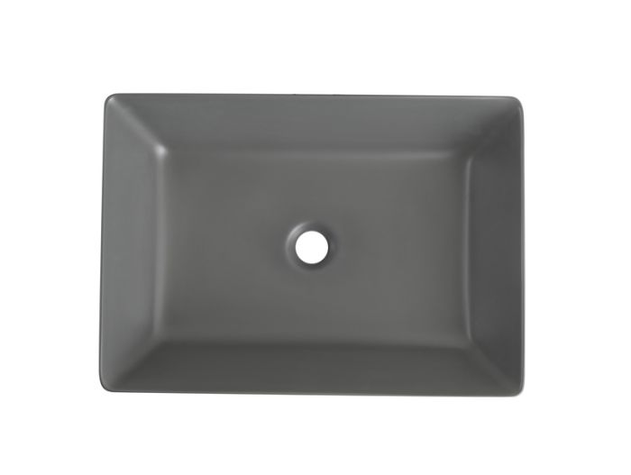 Раковина накладна Mixxus Premium QUADRO-0108 GRAY 550x390x145mm (MP6652)