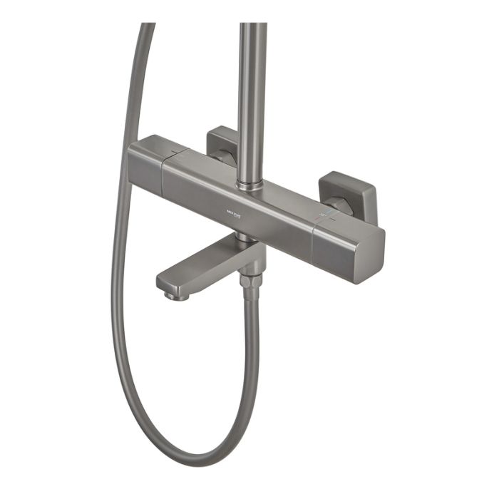 Душова колона Mixxus Premium VIRGO 009-J GRAPHITE з термостатичним змішувачем,3 функції (MI6647)