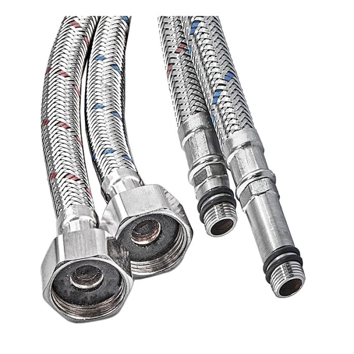 Гнучке підведення Champion FH-01-F1/2"xM10-100 нержавійка (пара) (AC0671)