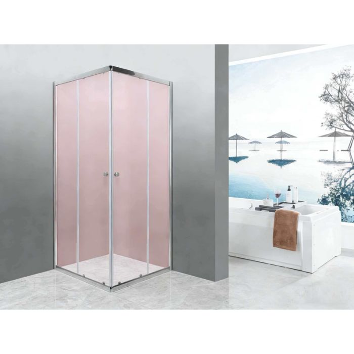 Душова кабіна без піддону MIXXUS CUBIC SC01-90x90x185-TR CHROME прозоре скло 4мм NEW (MI8366)