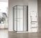 Душова кабіна без піддону Koer SR SC09-90x90x200-L-TR-07 прозоре скло Easy Clean 6мм Графіт (KR5685)